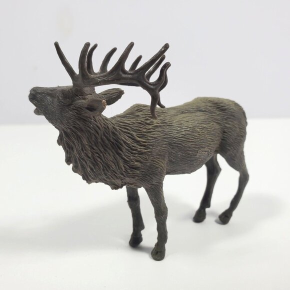 New Ray Elk 3" Vintage Figure Wildlife Brown Plastic - Picture 4 of 16